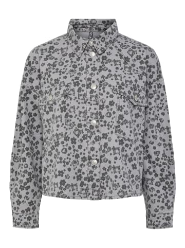 Pieces Jeanshemd in Ultimate Grey