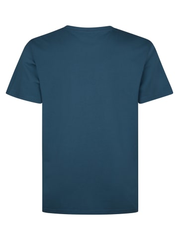 Petrol Industries T-Shirt mit Print aus Bio-Baumwolle in großen Größen gibson in Blau
