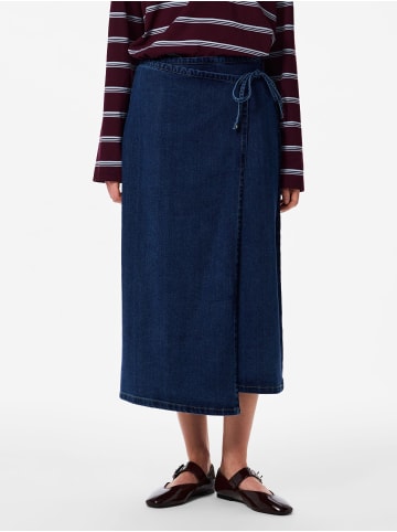 Pieces Jeansrock in Dark Blue Denim