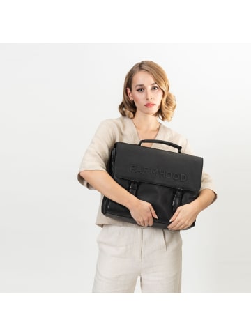 Farmhood Memphis Aktentasche XXL 3 Fächer Leder 39 cm in black 2