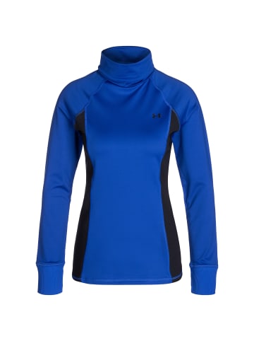 Under Armour Longsleeve Cold Weather Funnel Neck in blau / schwarz