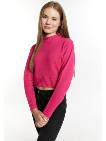 myMo Damen Cropped Pullover in Pink