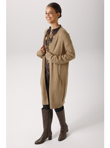 Aniston CASUAL Strickjacke in camelfarben