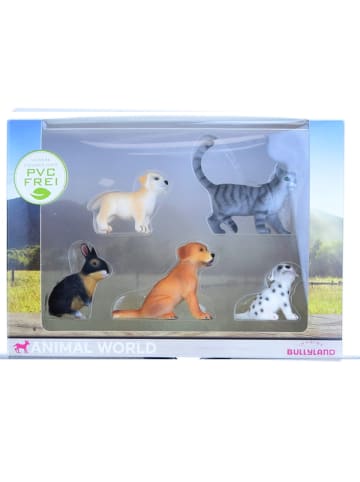 bullyland Animal World Hunde Katzen Hase Tierfiguren in mehrfarbig