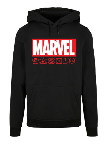 F4NT4STIC Basic Hoodie Marvel Logo washed Care Waschanleitung in schwarz