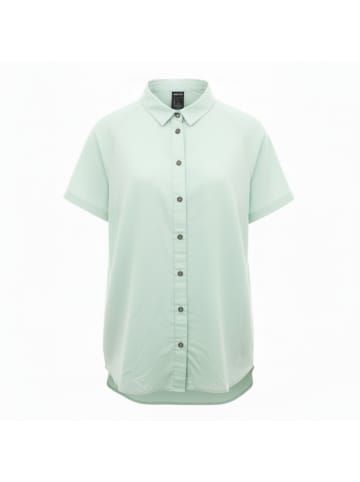 Jack Wolfskin Bluse Nata River Shirt Damen Bluse kurzarm T-Shirt in Grün