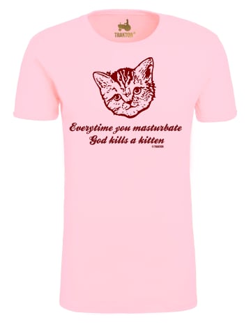 Logoshirt T-Shirt Everytime You Masturbate ... in rosa