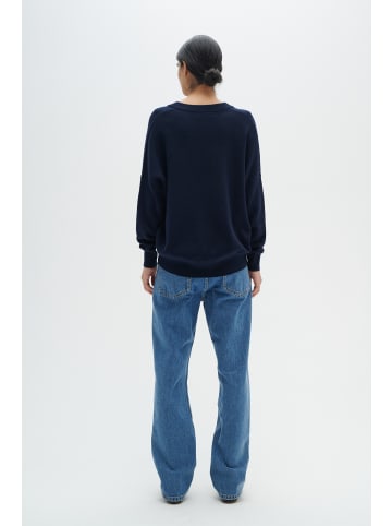 InWear Strickpullover FosterIW Relaxed fit in Marine Blue