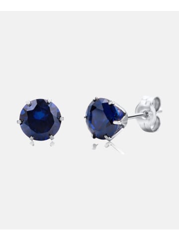 Diamant L'éternel Ohrringe aus 585 Weißgold mit Saphir