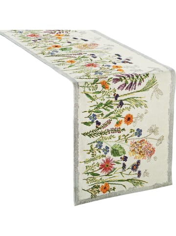 Sander Baumwollmischung, Gewebt, Gobelin Tischläufer Garden Delight in bunt