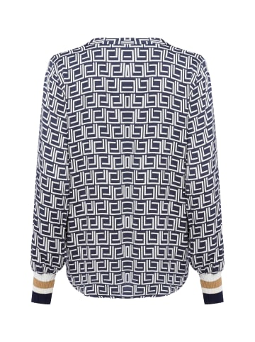 Franco Callegari Bluse in marine weiß