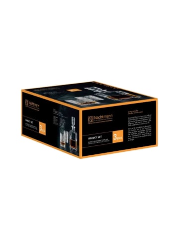 Nachtmann 3-tlg. Whiskygläser + Karaffe Bossa Nova in Transparent – in transparent