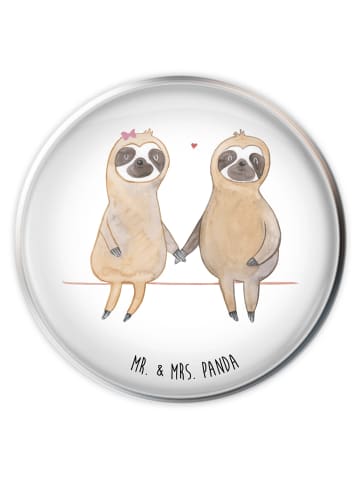 Mr. & Mrs. Panda Waschbeckenstopfen Faultier Pärchen ohne Spruch in Weiß
