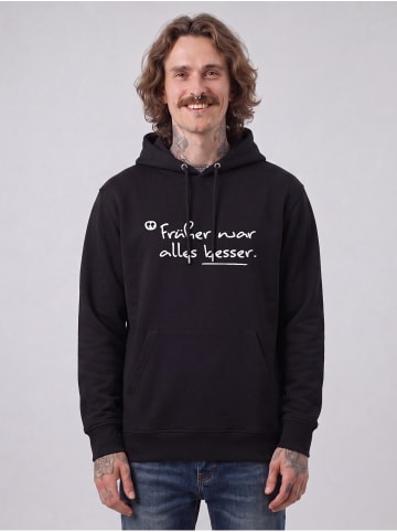 wat? Apparel Sweatshirt Früher war alles besser in Schwarz