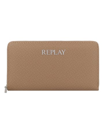 Replay Geldbörse 19 cm in dirty pale beige - black