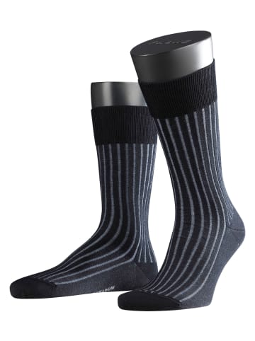 Falke Socken Shadow in Anthra/hellblau gestreift