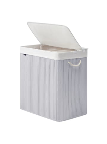 SONGMICS Wäschekorb Ronex in Grau - (B)40 x (H)61 x (T)60 cm