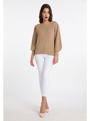 faina Strickpullover in Beige