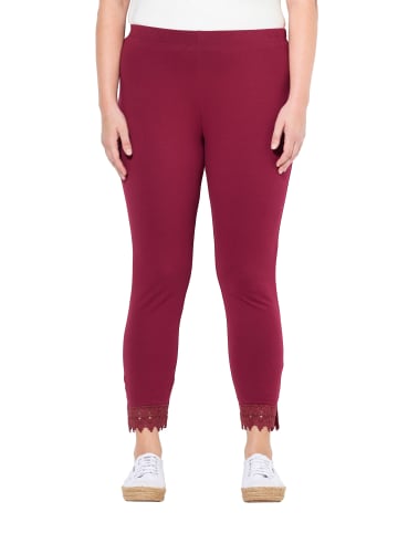 Ulla Popken Hosen in dunkel kirschrot