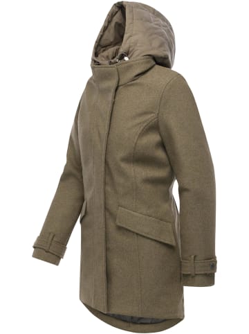 ragwear Wintermantel Petuja Felt YOUMODO in Mocca