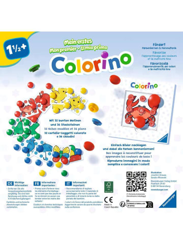 Ravensburger Farbzuordnungsspiel Mein erstes Colorino - Kinderspiel ab 1,5 Jahre Ab 1,5 Jahre in bunt