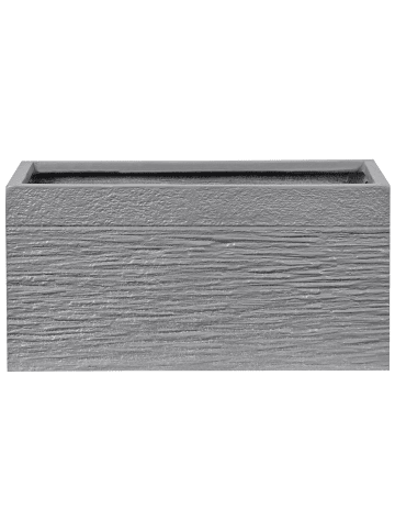 Beliani Outdoor Blumentopf MYRA in Grau - (W) 50 x (H) 24 x (L) 23 cm