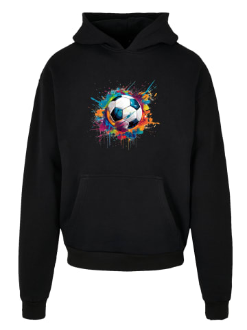 F4NT4STIC Ultra Heavy Hoodie Bunte Fußball Grafik in schwarz