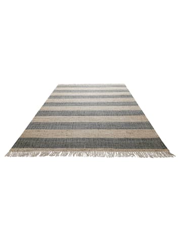 Green Looop Handweb-Teppich Virgil in beige, grün