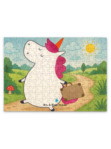Mr. & Mrs. Panda Puzzle Einhorn Koffer Design ohne Spruch in Weiß
