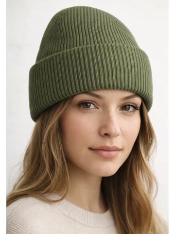 Yuhu Beanie aus Polyester Unisex für Herbst und Winter in Olivgrün