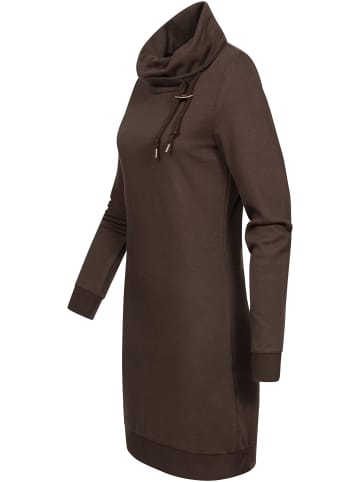 ragwear Sweatkleid Chloe Solid in Dark Choco