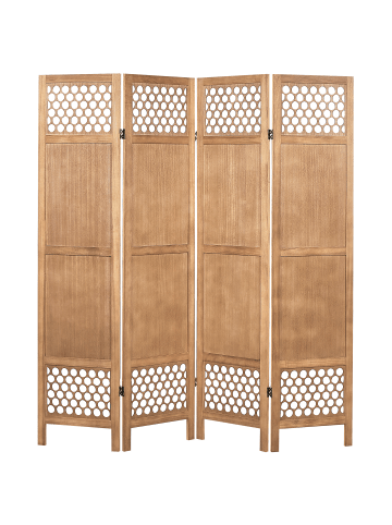 Beliani Paravent CERTOSA in Braun - (W) 163 x (H) 170 x (L) 2 cm