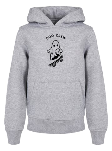 F4NT4STIC Basic Kids Hoodie Boo Crew Halloween in heathergrey