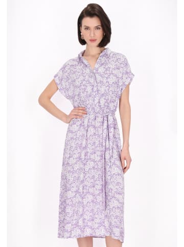 Usha Women Dress in purple white