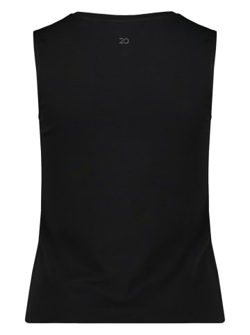 Zero Basic Shirt mit V-Ausschnitt in Black Beauty