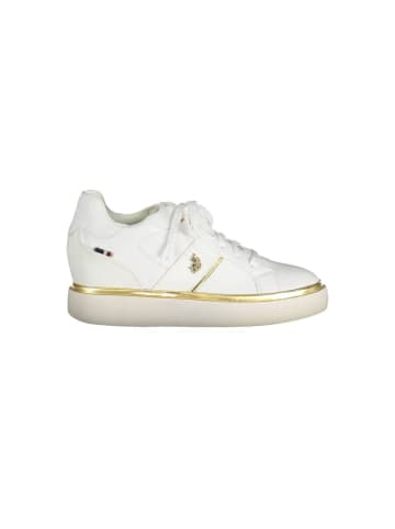 U.S. Polo Assn. Weiße Polyester-Sneaker