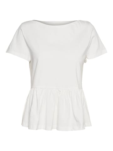 Vero Moda Top mit Schößchen in Snow White