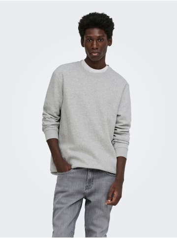 ONLY & SONS Sweatshirt in Light Grey Melange 1