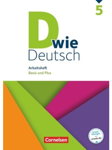 Cornelsen Verlag Buch - D wie Deutsch - Arbeitshefte - Basis und Plus - 5. Schuljahr