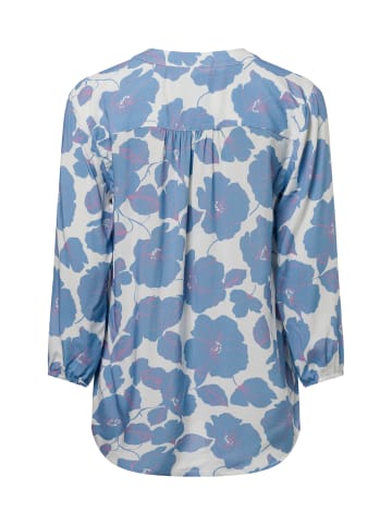 Franco Callegari Bluse Lola in hellblau weiß