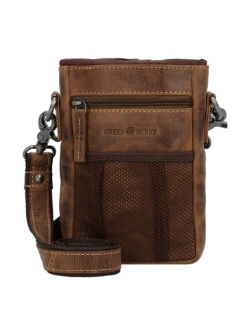Greenburry Vintage Mini Bag Umhängetasche Leder 13 cm in brown