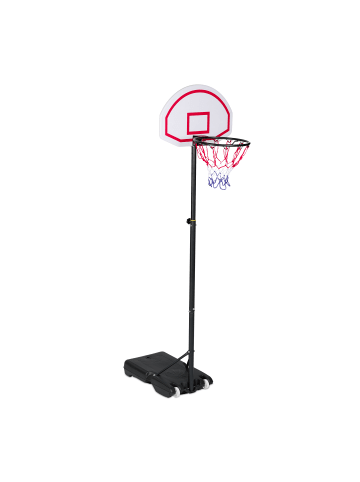 relaxdays Basketballständer in Schwarz/ Weiß