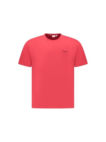 Pepe Jeans Rotes Baumwoll-T-Shirt