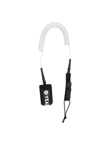 YEAZ NUI sicherheitsleine/leash für sup in transparent / weiß