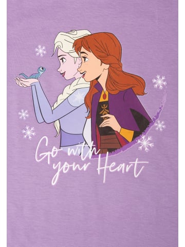 Disney Frozen Disney Frozen - Die Eiskönigin Schlafanzug Pyjama Set Kurzarm in lila