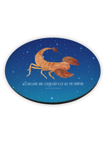 Mr. & Mrs. Panda magnet Sternzeichen Skorpion mit Spruch in Sternenhimmel Blau