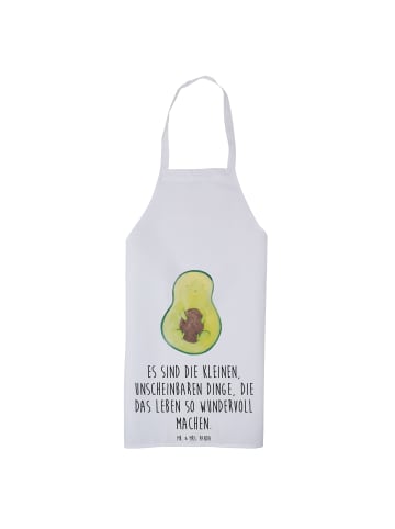 Mr. & Mrs. Panda Schürze Avocado Kern mit Spruch in Weiß
