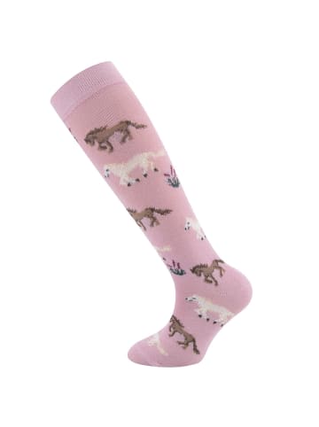 ewers 2er-Set Kniestrümpfe 2er Pack Pferde in tinte-rosa