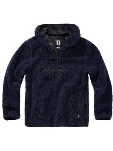 Brandit Pullover "Teddyfleece Worker Pullover" in Blau