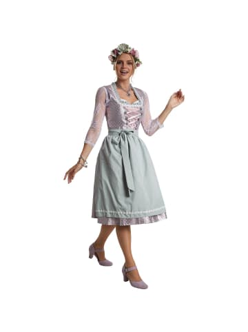 tectake Midi-Dirndl Oberammergau Modell 2 in silber/grün